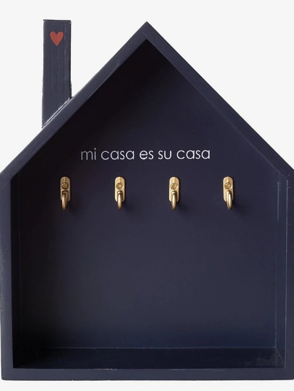 Peace Love World Large House Hanging Wall Storage - Navy h269993 -